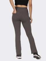 Women's Gray Sports Solid Pant