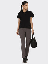 Women's Gray Sports Solid Pant