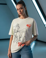 Women's White Streetwear Half Sleeves Tshirt