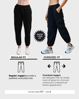 Women's Black Casual Solid Cargo