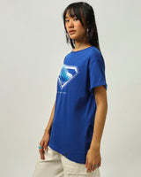 Women's Blue Boyfriend Tshirt