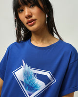 Women's Blue Boyfriend Tshirt