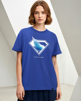 Women's Blue Boyfriend Tshirt