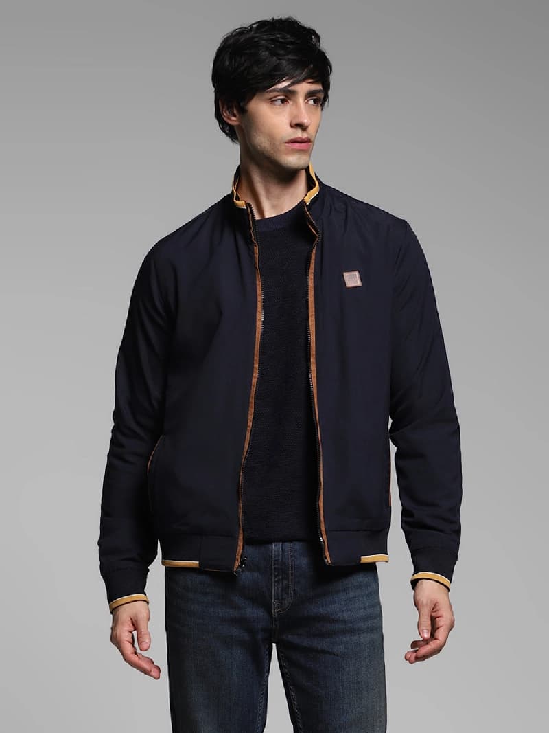 Men's Multicolor Casual Solid Regular Fit Jacket