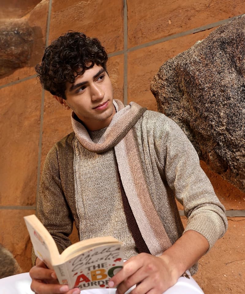 Men's Multicolor Casual Colorblocked Sweater