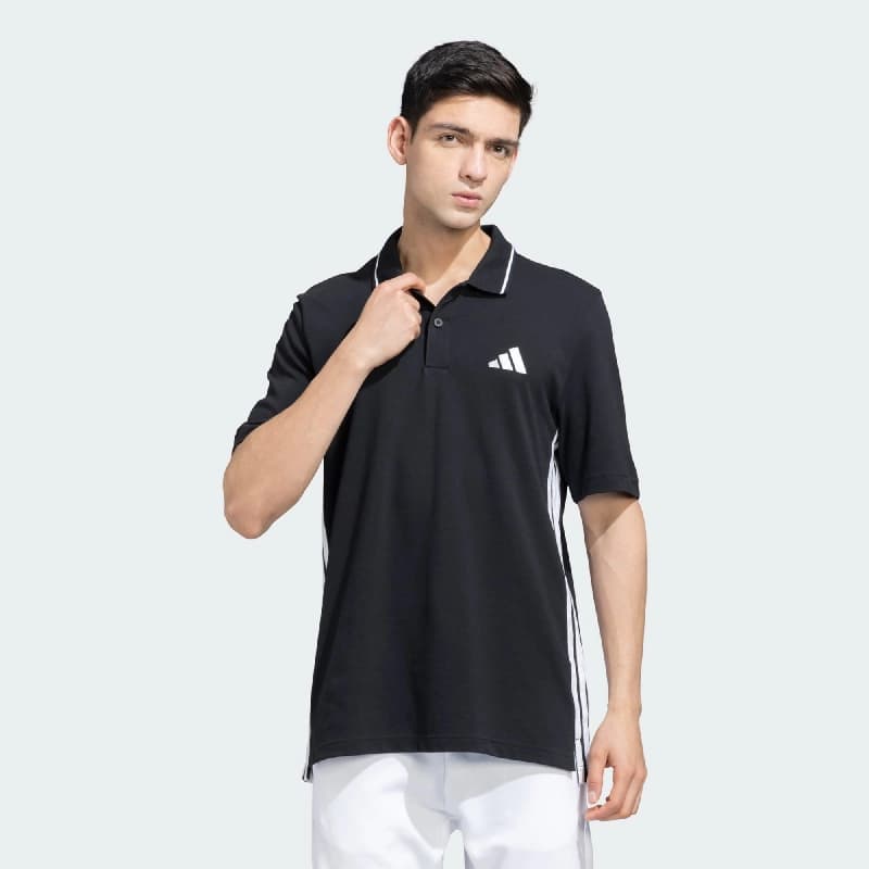 Men's Black Casual Half Sleeves Polo Tshirt