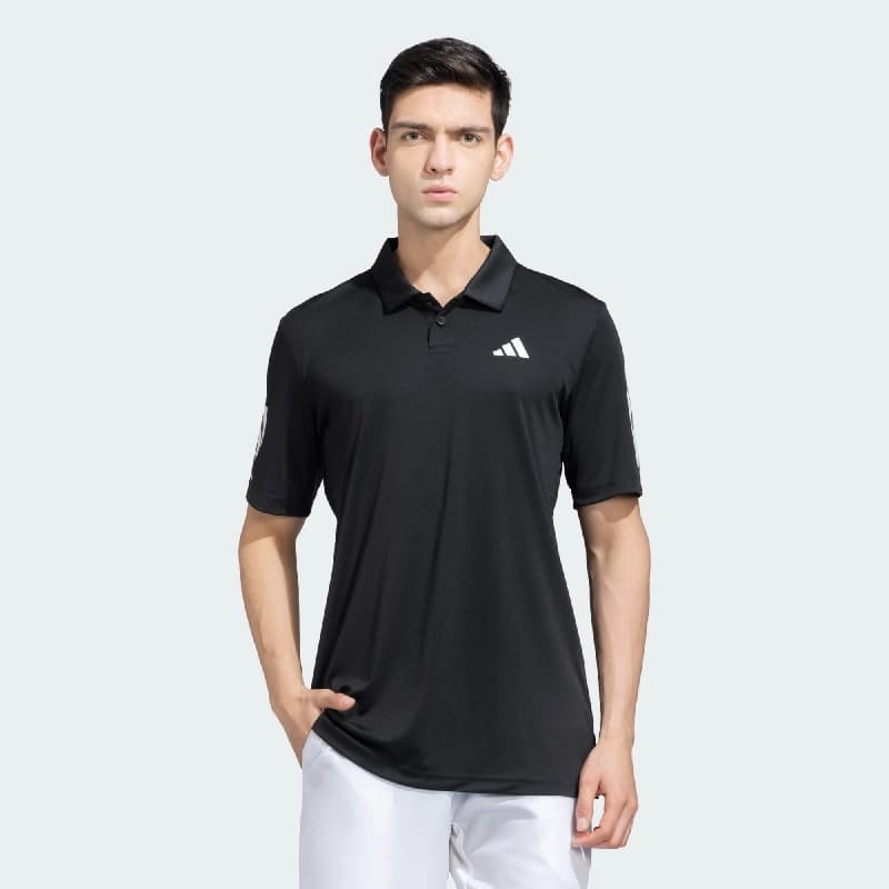 Men's Black Casual Regular Fit Polo Tshirt