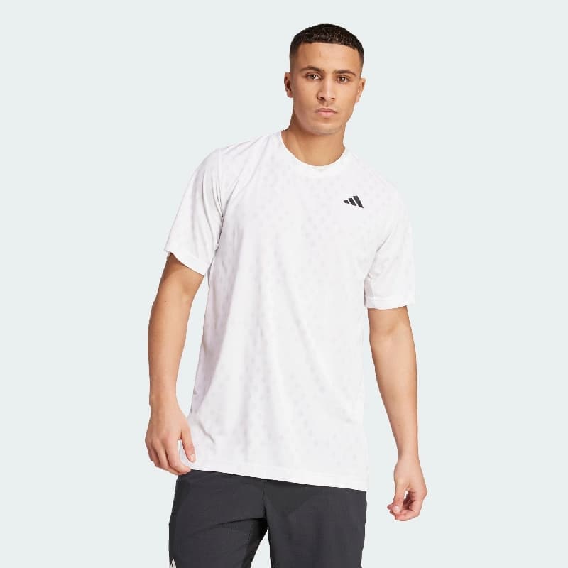 Men's White Sports Regular Fit Tshirt