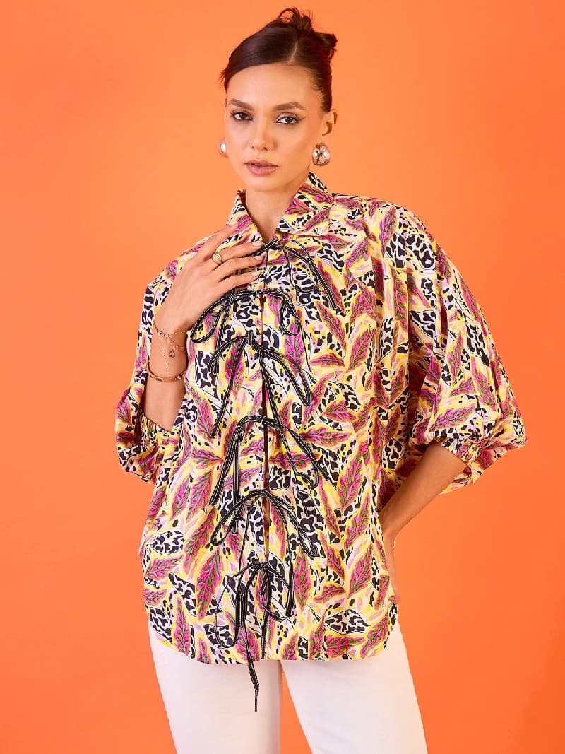 Women's Multicolor Casual Printed Regular Fit Shirt