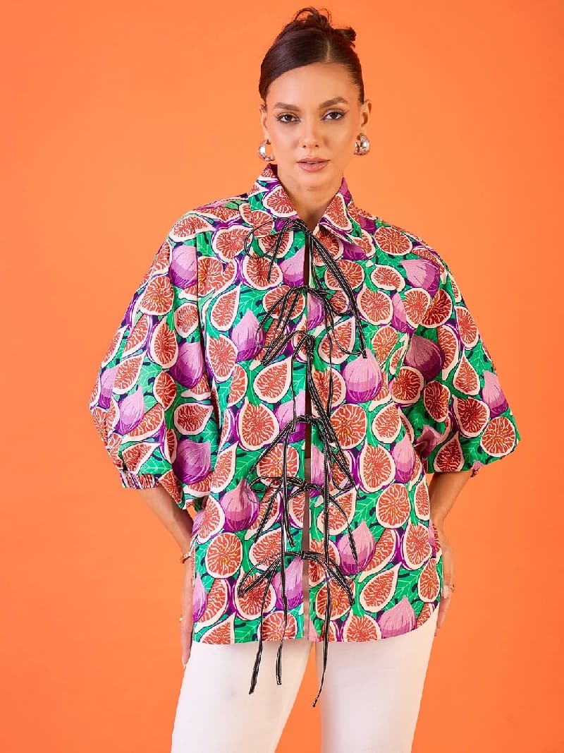 Women's Multicolor Casual Printed Regular Fit Shirt