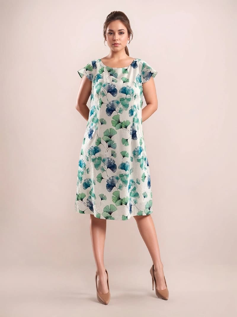 Women's Multicolor Casual Printed A-Line Dress