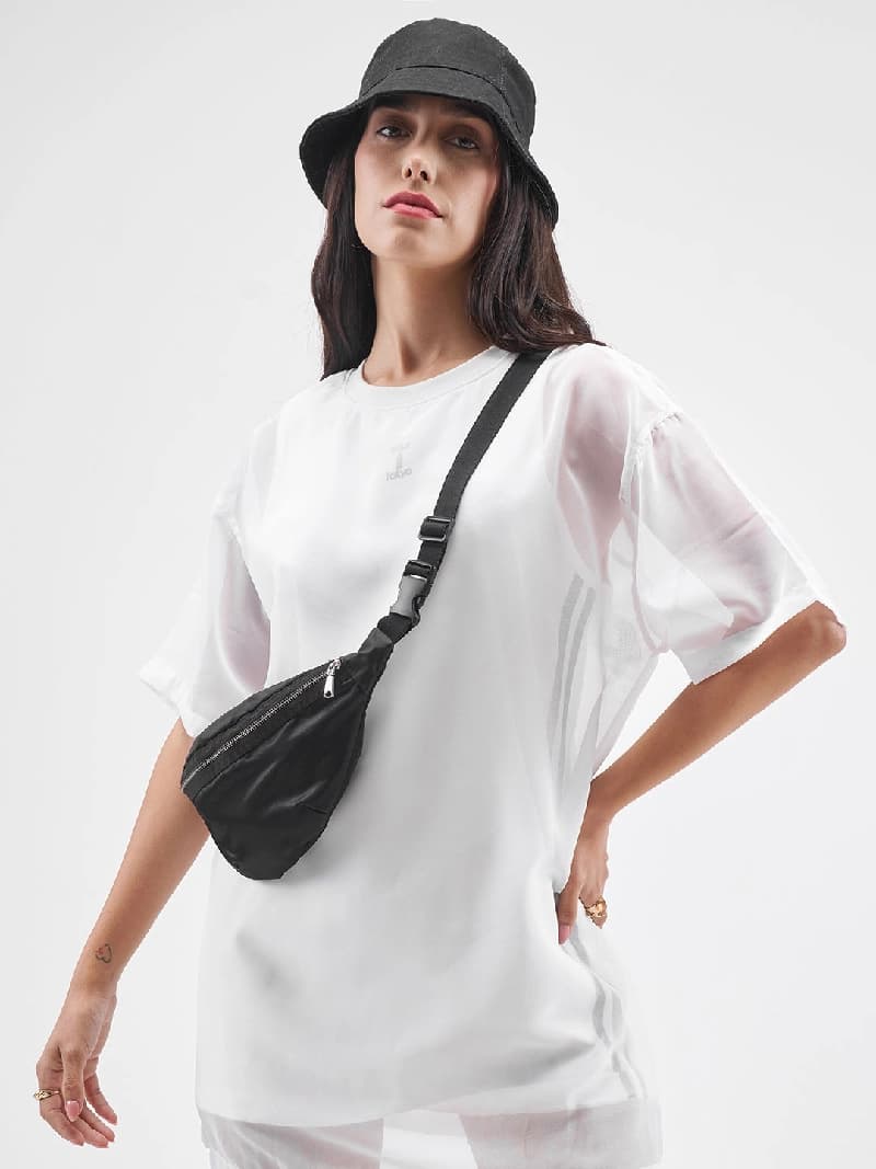 Women's White Casual Solid Dress
