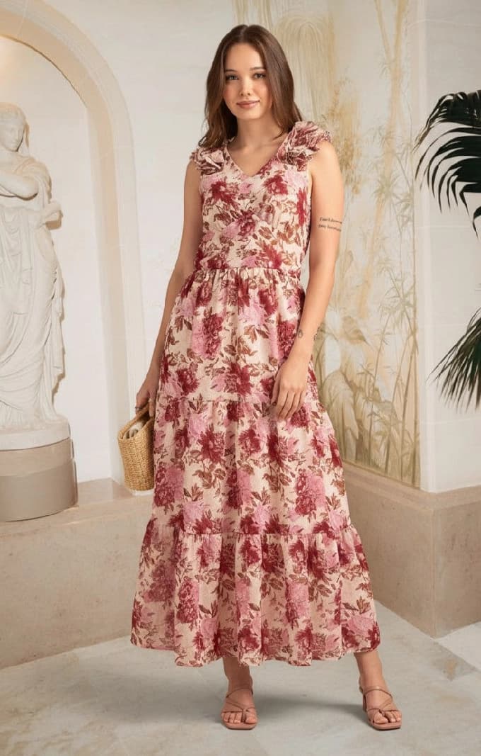 Women's Multicolor Casual Fit & Flared Dress