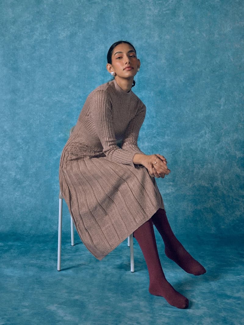 Women's Pink Formal Solid Dress