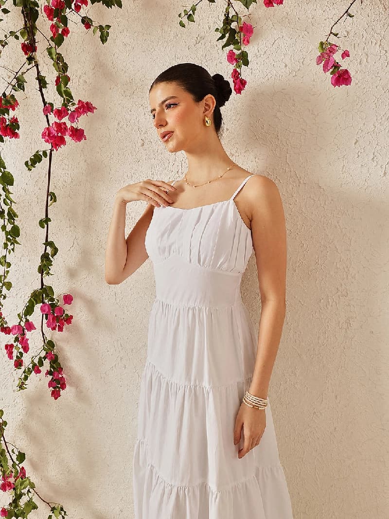 Women's White Casual Dress