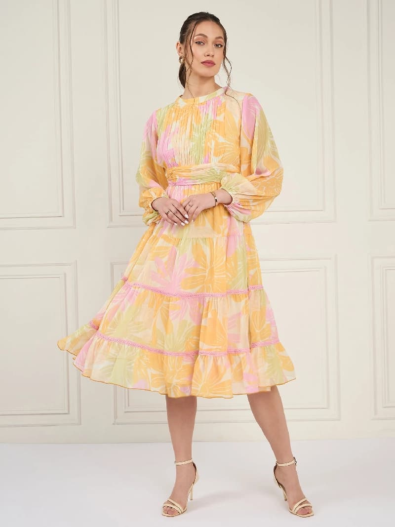 Women's Yellow Party Dress