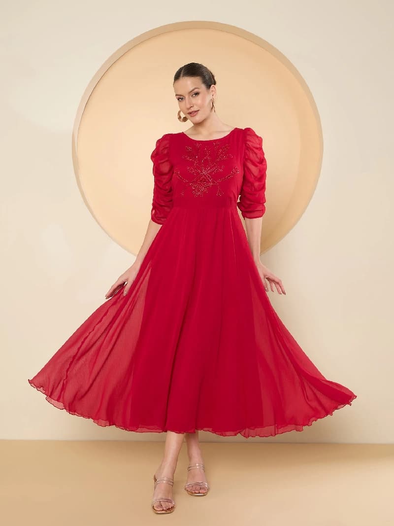Women's Red Party Dress