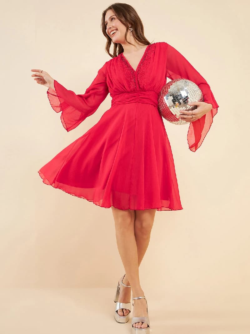 Women's Red Party Dress