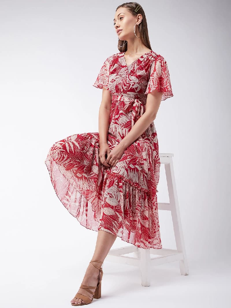 Women's Multicolor Casual Regular Fit Dress