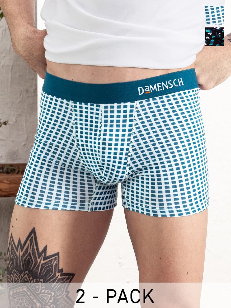 Men's Multicolor Casual Printed Trunk - Pack of 2