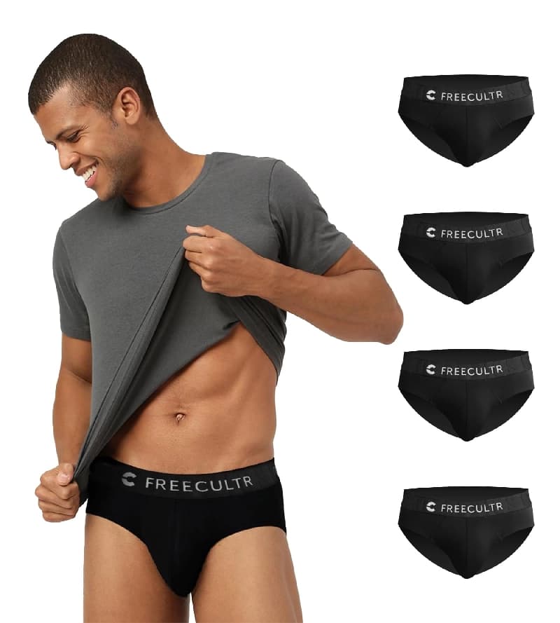 Men's Black Briefs - Pack of 5