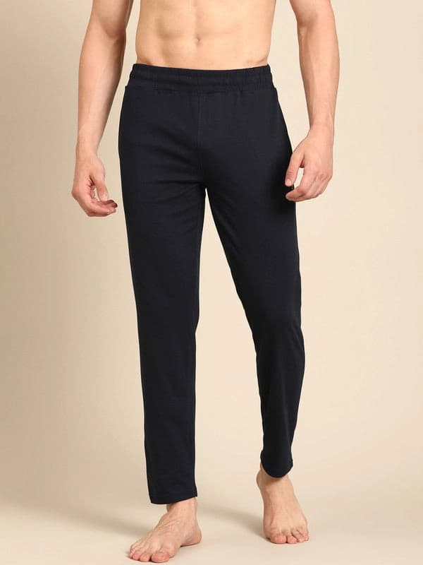 Men's Blue Casual Regular Fit Trackpant