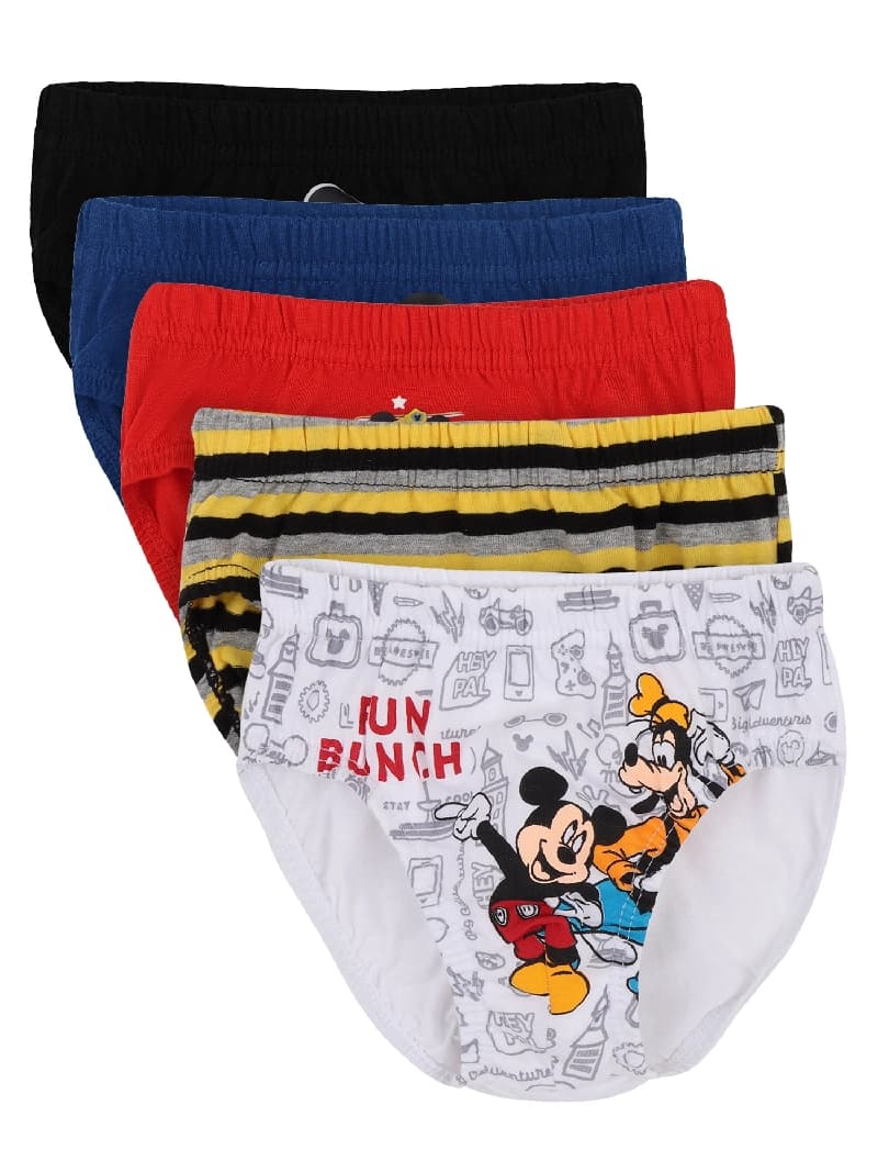 Boys Assorted Casual Printed Briefs - Pack of 5