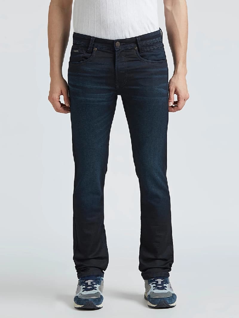 Men's Blue Casual Slim Fit Jeans