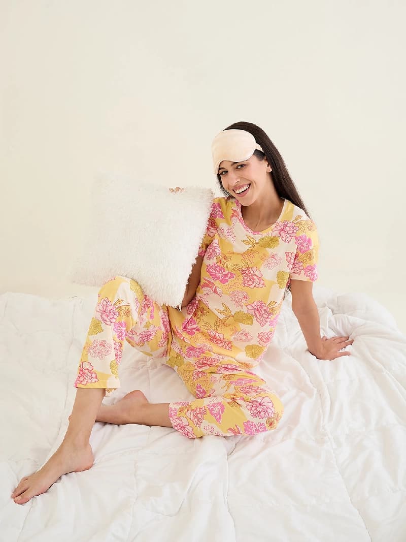 Women's Multicolor Casual Night Suit