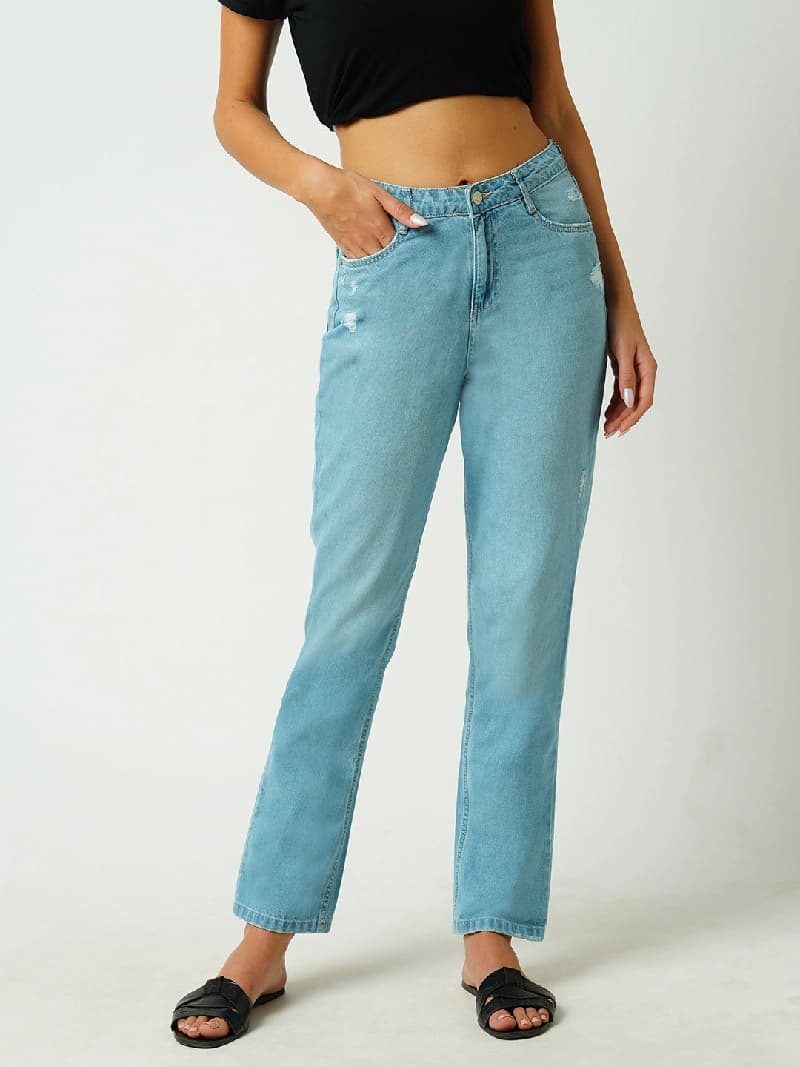 Women's Blue Casual Jeans