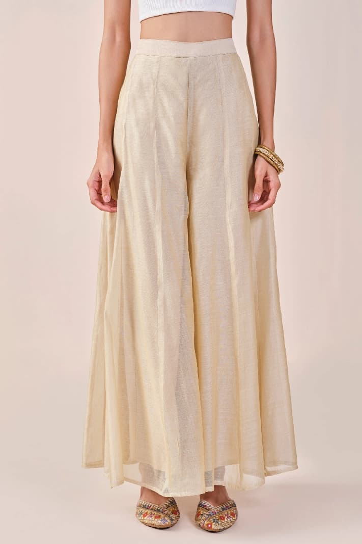 Women's Beige Festive Regular Fit Sharara