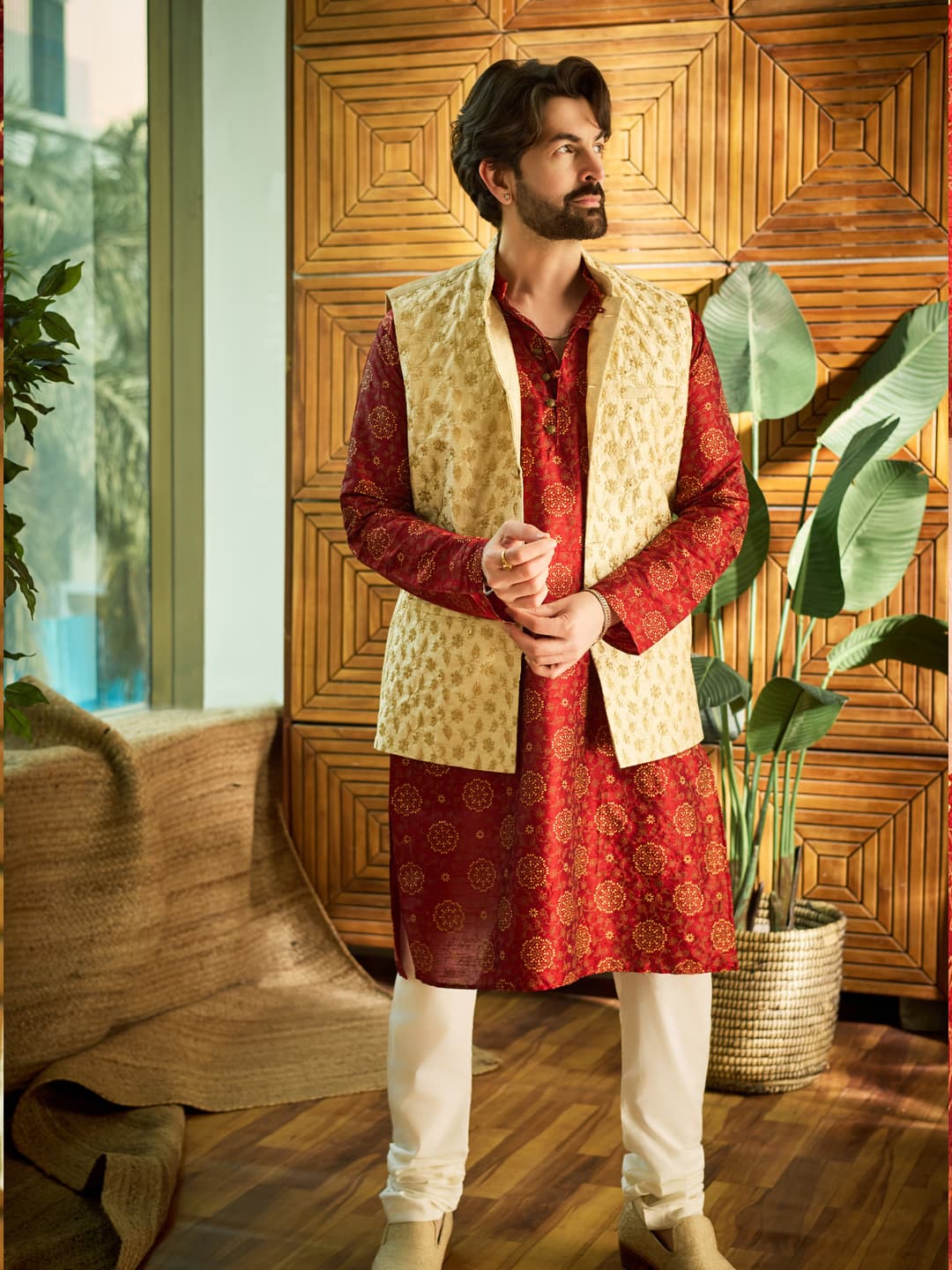 Men's Multicolor Festive Kurta Set