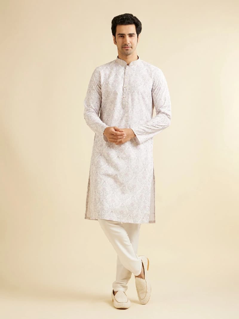 Men's Pink Festive Kurta Set
