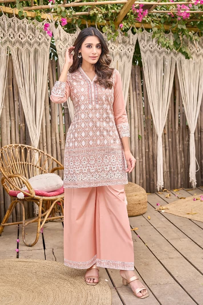 Women's Pink Formal Co-ords Set