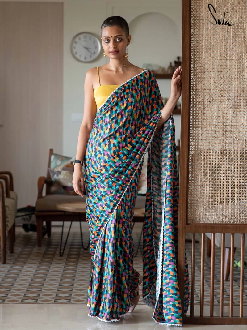 Women's Multicolor Casual Saree