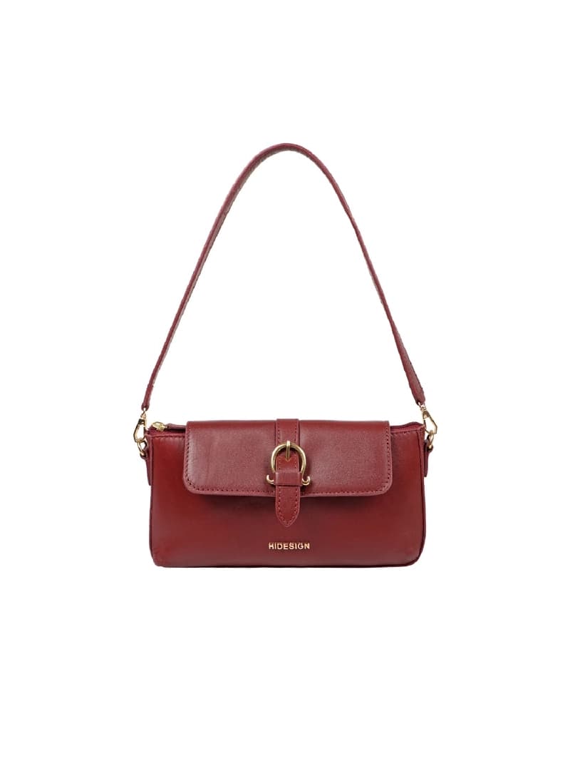 Women's Red Leather Sling Handbag