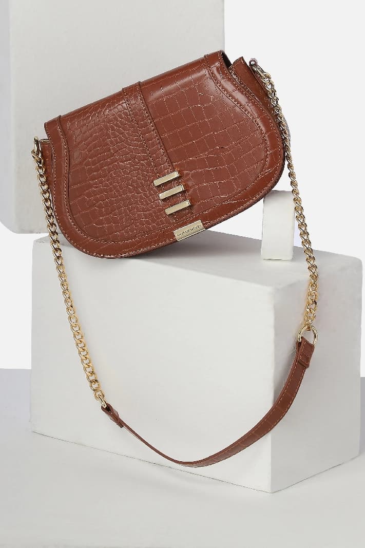 Women's Brown Casual Sling Bag