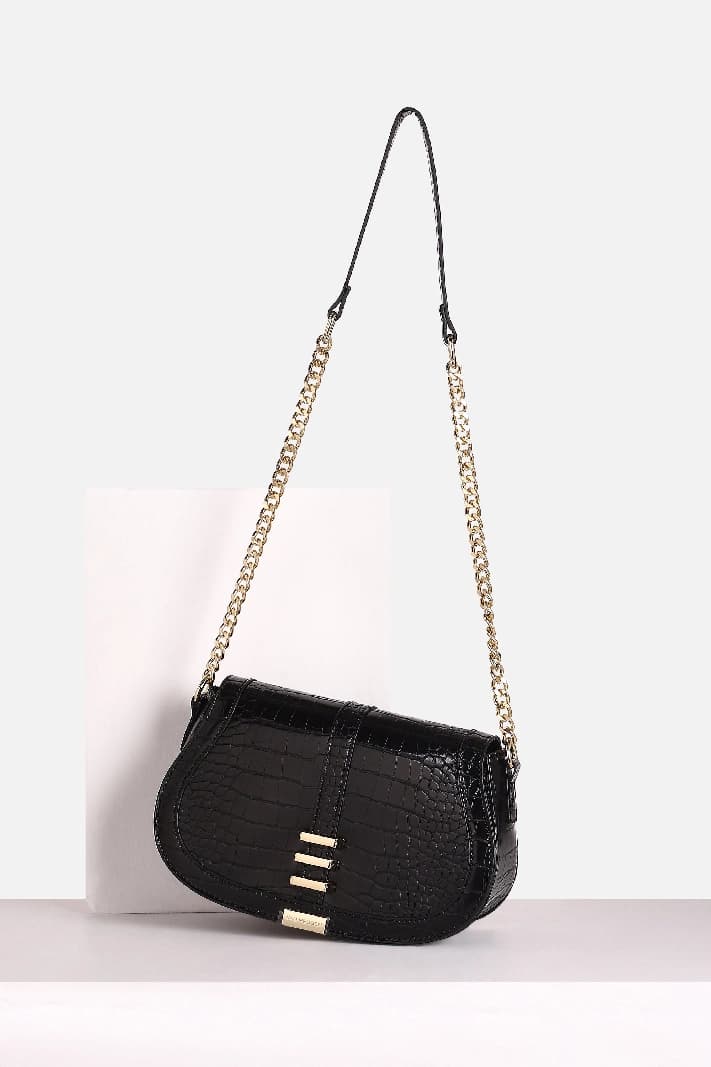Women's Black Casual Sling Bag
