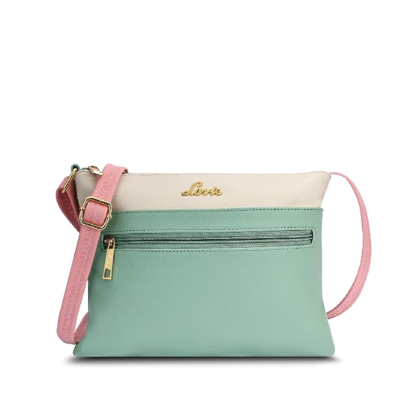 Women's Green Casual Colorblocked Sling Bag