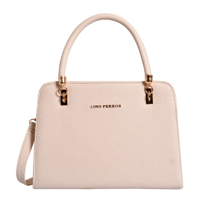 Women's White Casual Solid Satchel