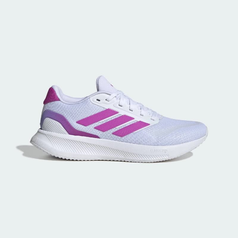 Women's White Runfalcon 5 W Lace-Up Running Shoes