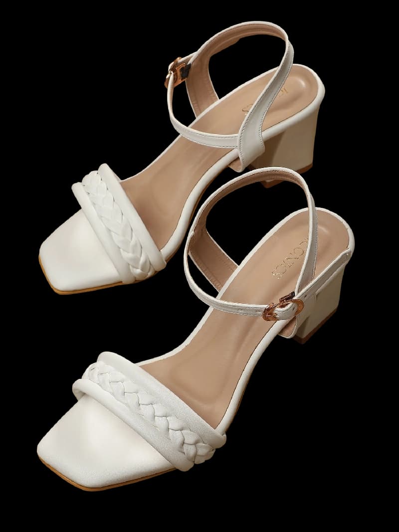 Women's White Casual Strap Sandals