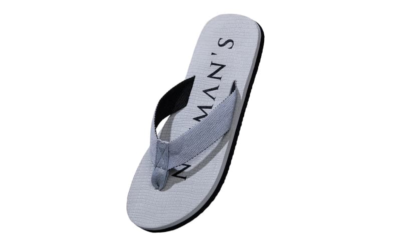 Men's Beige and Black Humble Flip-Flops