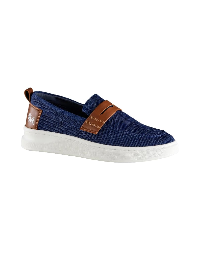 Men's Blue and Tan Brunch Loafers
