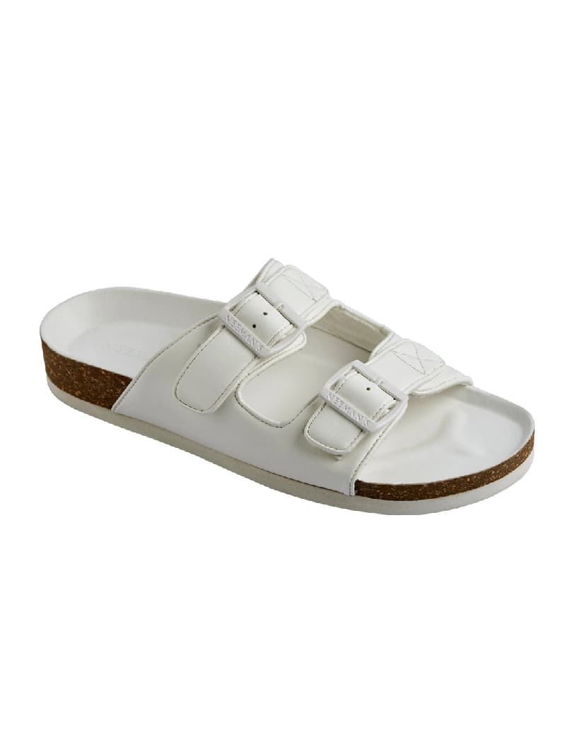 Men's White Cork Casual Sandals