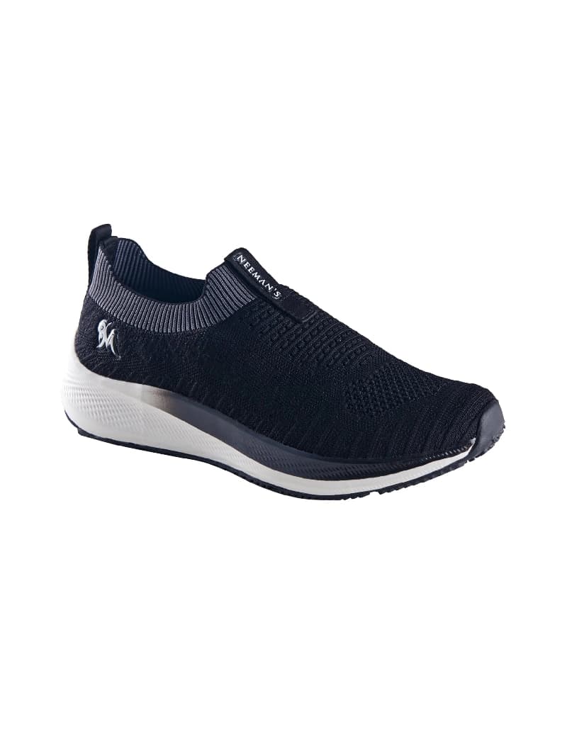 Men's Black Grip Fit Slip-Ons Caual Shoes