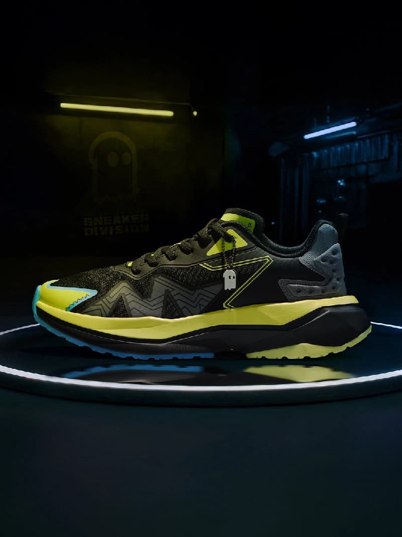 Men's Black Casual Colourblock Sneakers