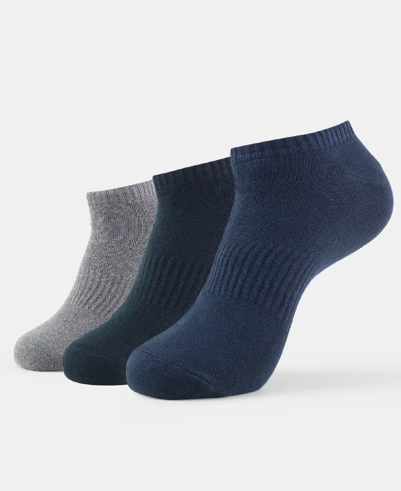 Men's Multicolour Cotton Stretch Socks - Pack of 3