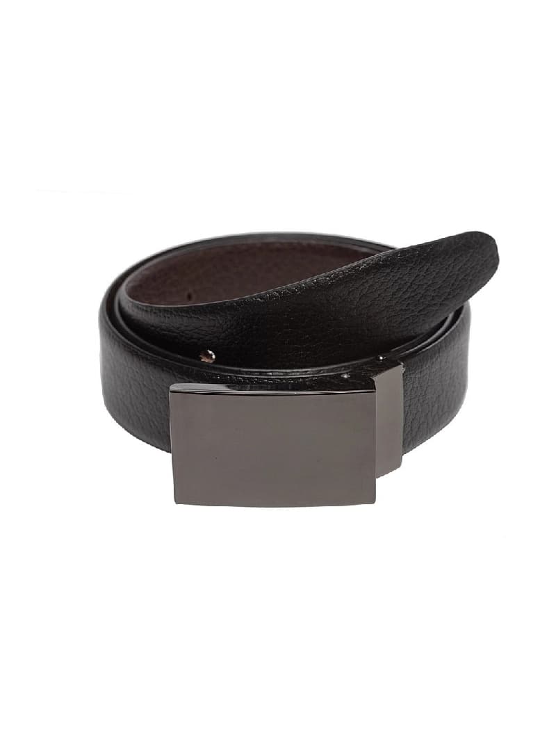 Men's Brown Casual Solid Leather Belt