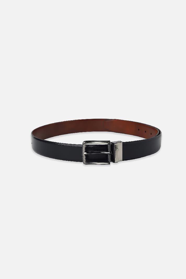 Men's Black & Brown Reversible Leather Belt
